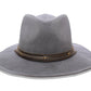 Weathered Cotton Cowboy Sun Hat With Chin Strap 1158