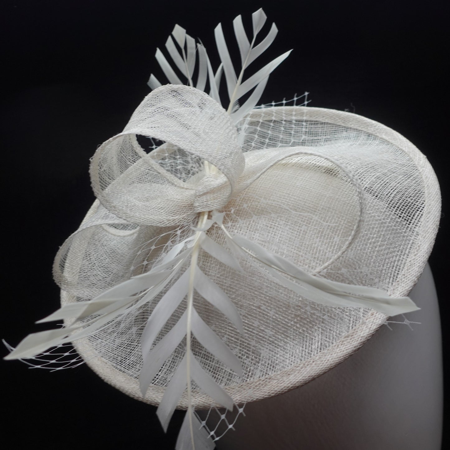 White Ladies Occasions Races Weddings Fascinator Headband