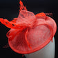 Red Ladies Occasions Races Weddings Fascinator Headband