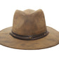 Brown Weathered Cotton Cowboy Sun Hat 1158