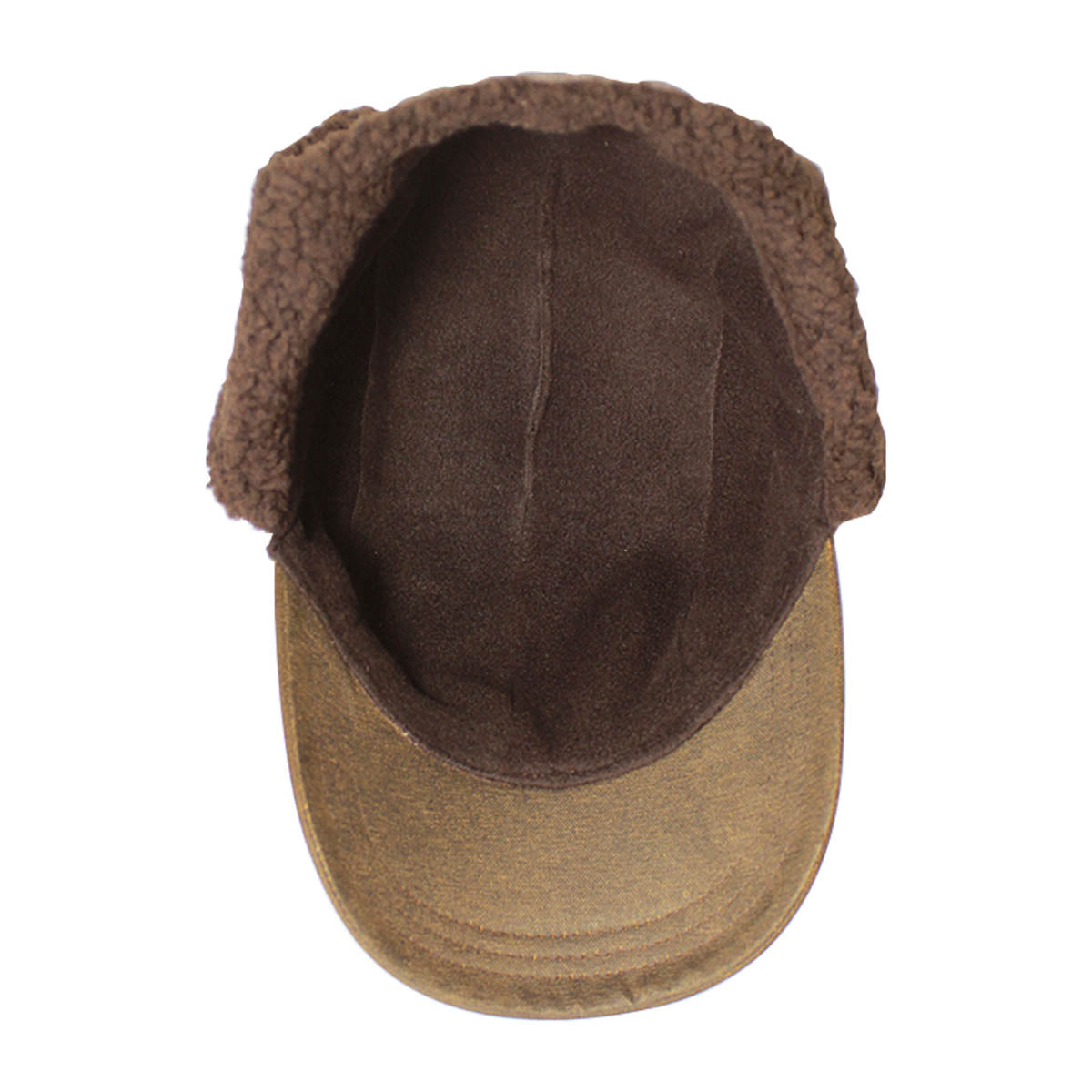 Unisex Weathered Cotton Cap warm light weight polar fleeces lining and ear cover 1161